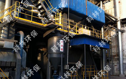 Active ammonia denitrification equipment for flue gas of circulating fluidized bed boiler
